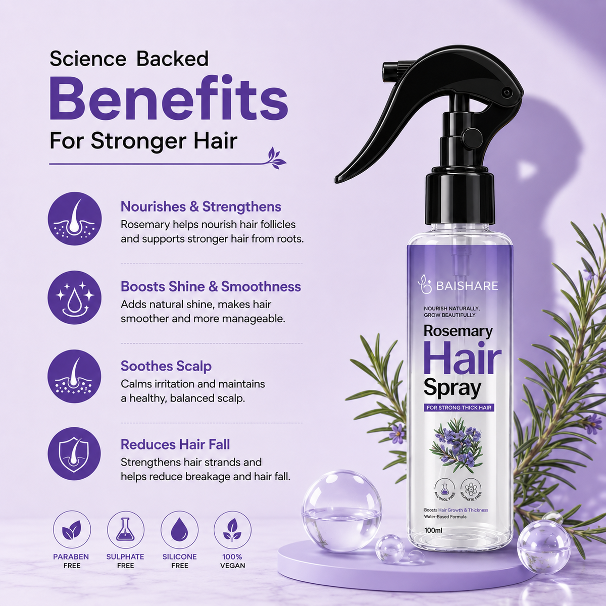 Rosemerry Hair Spray – For Hair Growth