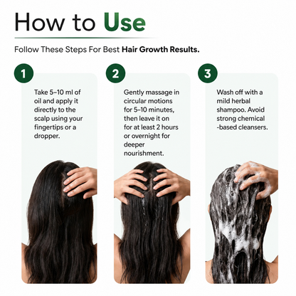 Ancient Hair Growth Oil – 15+ Ayurvedic Herbs